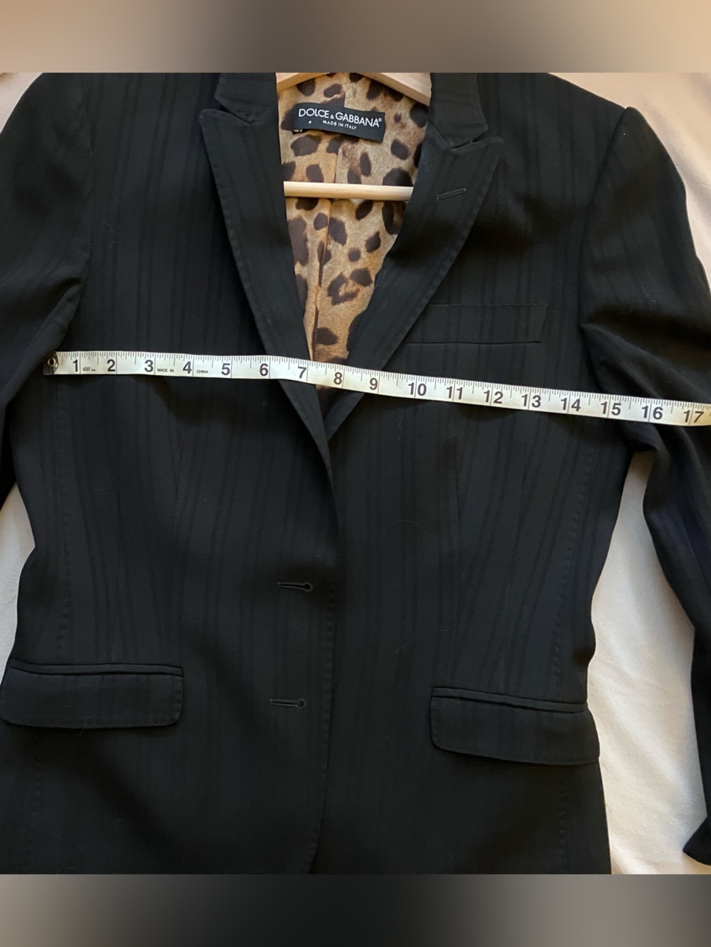 Pinstripe Blazer Italian Size 40/ US 4 Like New! Dolce & Gabbana - Picture 8 of 8